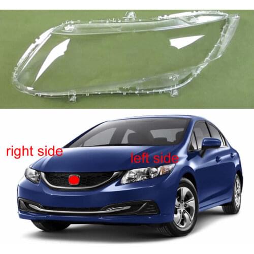 Transparent Lampshade Lamp Shade Front Headlight Shell Glass For Honda Civic 9th generation 2012 2013 2014 2015 2016