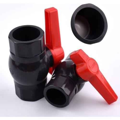 1pc I.D 20~50mm PVC Pipe Thickened Octagon Socket Ball Valve Coupler Adapter Garden Irrigation Aquarium Fish Tank Connectors