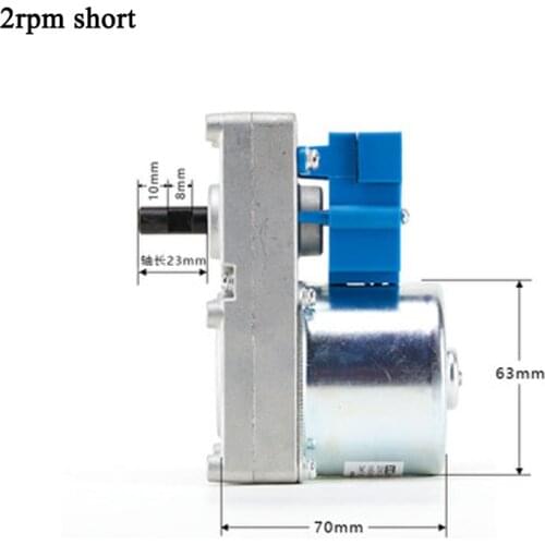 2/3/5 rpm geared motor for Household waste disposer Barbecue equipment Granular Food Machinery Auger Fuel Feed Motor 220v