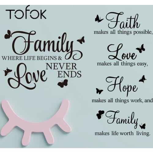 Tofok Black Wall Stickers