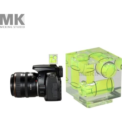 Triple 3 Axis Hot Shoe Spirit Level Hotshoe Bubble Gradienter for Canon Nikon camera etc