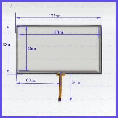 ZhiYuSun POST ZCR-1166B 6.2 inch 4-wire resistive touch panel for Car DVD, ZCR1166B GPS Navigator screen this is compatible