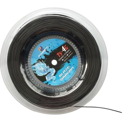 1 Reel POWERTI TS-4G 1.3mm Tennis String Polyester 200m Reel Tennis String Tennis Racquet Training Tennis strings 1.25mm 1.3mm