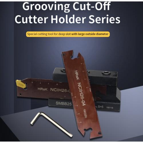 1PCS SMBB2026/SMBB2526/SMBB2032/SMBB3232 Grooving Cut-Off Cutter Holder NCIH26-2 NCIH32-3 NCIH32-4Cut Off Blade SP200 SP300