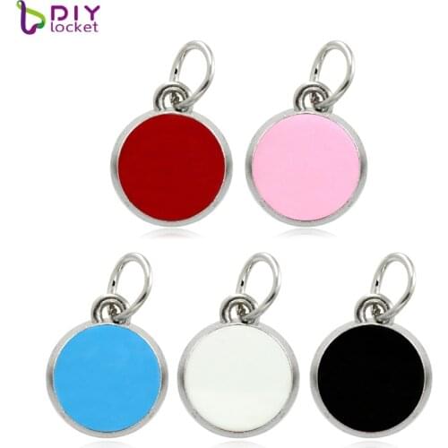 Fashion 10pcs/lot Mix Color Dangles Necklace Pendants Fit Floating Charm Locket LSFE35