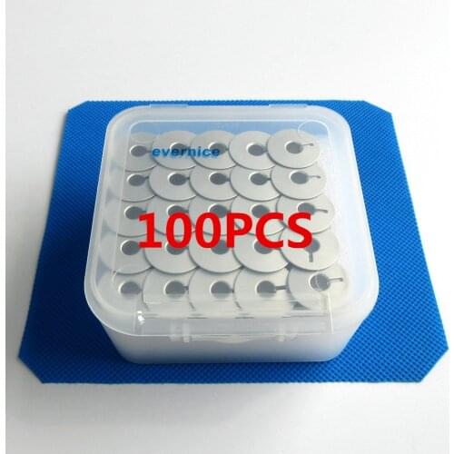 100 Aluminum L Style Bobbin W/ Deep Groove For Juki Bernina Brother Janome Pfaff