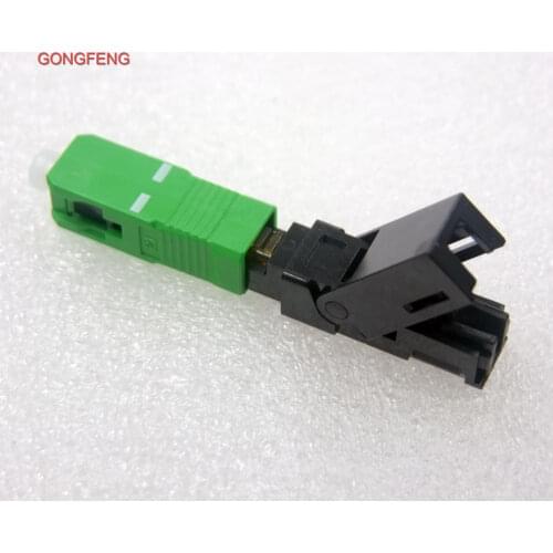 20pcs NEW FTTH Embedded Optic Fiber Fast Connector Self Propelled Cold Connector SC\APC Fiber Optic Quick Connector Wholesale