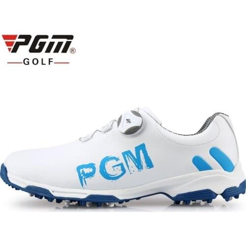 2020 Breathable Golf Shoes Men Waterproof Spikes Anti-Slip Leather Shoes Sport Sneakers Male Golf Training Athletic Shoes D0470
