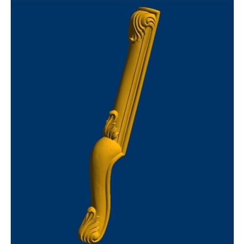 3D model relief for cnc in STL European style bedside table leg--89