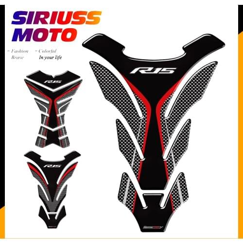 3D Motorcycle Tank Pad Protector Decal Stickers Case for Yamaha R15 YZF-R15 Tank