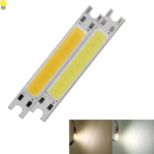 48x7mm cob led bar strip light source led bulb 9V 3W cold warm white for wall lighting work lamp DIY Multi-function light