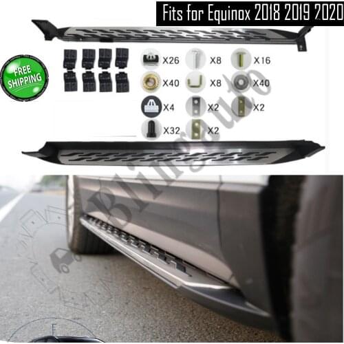 Side step fits for C hevrolet Equinox running board nerf bar side bar side stairs aluminium alloy car protect pedal