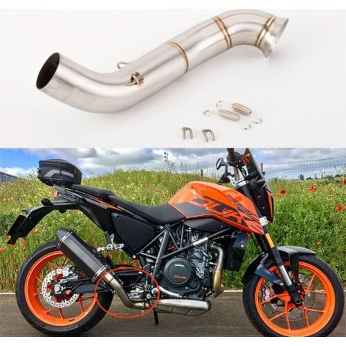 For DUKE 690 exhaust 2013-2020 Escape Accessories Slip-on Motorcycle Exhaust Muffler Middle Link Pipe