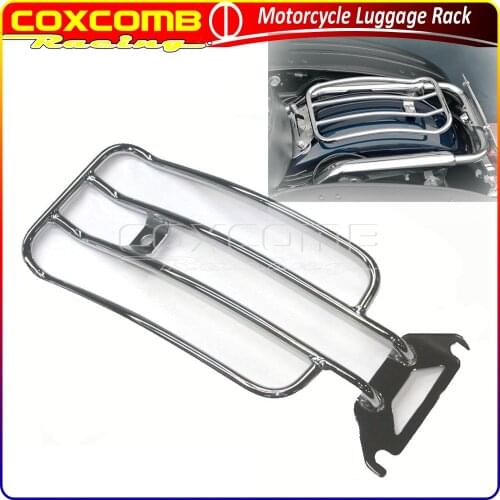 For Harley Touring Electra Glide Ultra Classic Road Glide FLHTC FLTR 1998-2008 Motorcycle Chrome/Black Rear Fender Luggage Rack