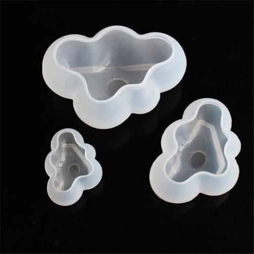 1pc Mousse Pudding Candy Fondant Three Size Ice Cube Mould Chocolate Silicone Mold 3d Cloud Shape Baking Molds Baking Cake