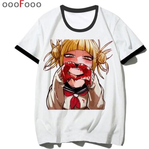 T Shirt Himiko Toga t-shirt Men Anime Cartoon Print waifu male/women boku no hero academia tshirt top harajuku tee shirt