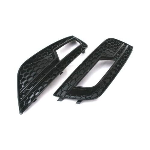 Gloss Black Honeycomb Style Fog Light Grille for audi A4 B8