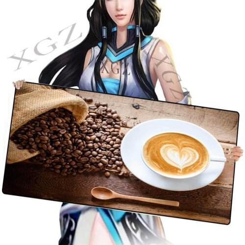 XGZ Russian afternoon work tea brown coffee bag large size mouse pad laptop desk pad speed type DOTA2 gamer