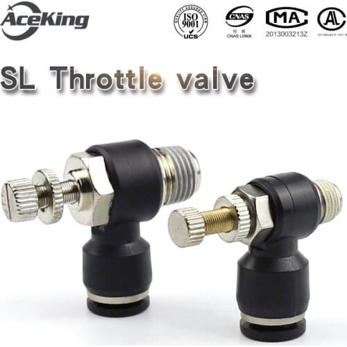 SL L-type throttle valve SL4 / 6 / 8 / 10 / 12-m5 / 01 / 02 / 03 / 04 regulating air pressure