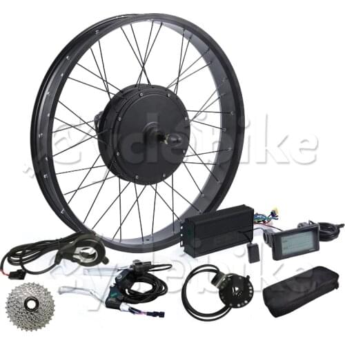 Max Speed 50km/h Electric Cassette Snowmobile 48V 1000W MTB Road Bike Motor Rear Motor Wheel Electric Bike Conversion Kit