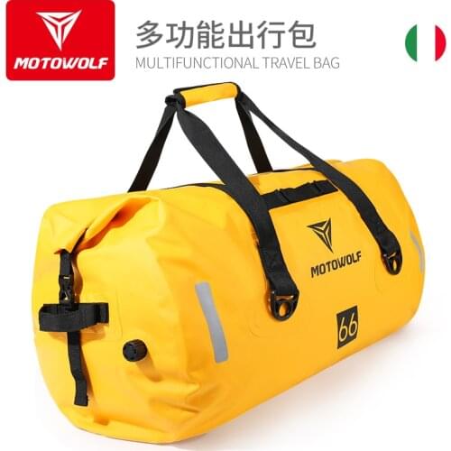 Motowolf motorcycle waterproof bag travel bag large capacity rear seat car bag bag travel bag side pack camel bag