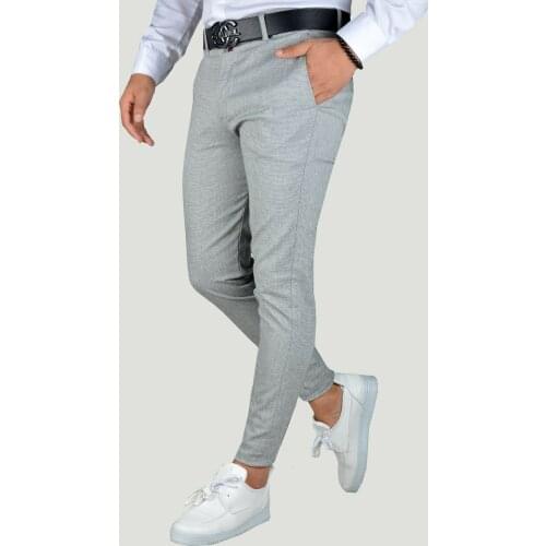 Men Grey Linen Pants