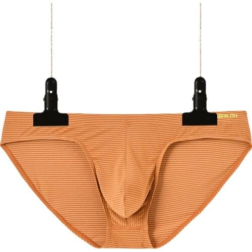 Soft High-quality Nylon Mens Sexy Bikini Underwear Solid Color Multi-color Options