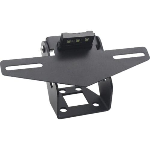 Motorcycle Rear License Number Plate Frame Mount Holder Bracket & Turn Signal Light For Kawasaki Ninja250/400 Z400 Foldable