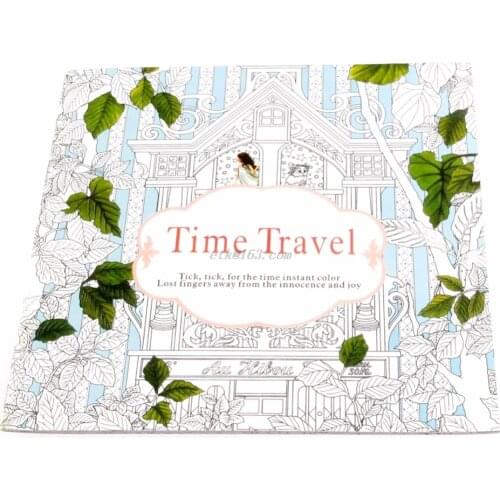 New Time Travel Adult Version English Graffiti Coloring Book Kids Painting Books