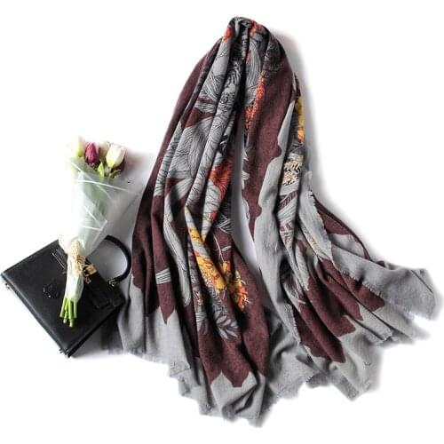 100% Wool Scarf Women Luxury Brand Thin Scarfe Ladies Autumn Winter Pashmina Écharpe Lenços Sjaal Foulard Fular Mujer