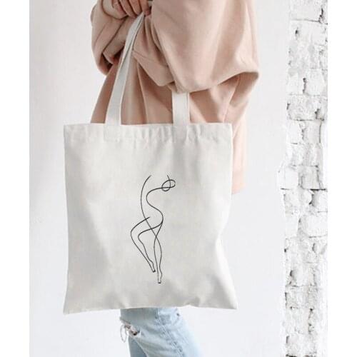 2021 Fashion Art New Canvas Bag Fun Large Capacity Ulzzang Ins Tote Bags for Women Shopper Vintage Casual Reusable Shoulder Bags
