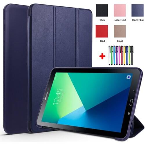 Ultra Slim Tablet Cover For Samsung Tab A A6 10.1 2016 SM-T580 SM-T585 Case Tri Fold Caqa For Tab A 6 10.1 T585 T580 Funda Etui