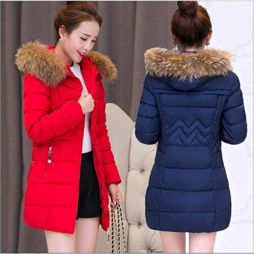Winter Fashion Women Parkas Mujer Winter Parka Women Padded Cotton Fur Jacket Femme Plus Size 4XL Coat Parkas for Women
