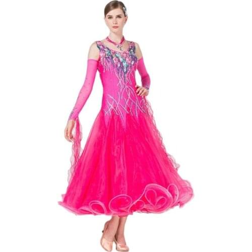 B-1768 High Quality Women Elegent Internation Dance Ballroom Dress Standard For Sale