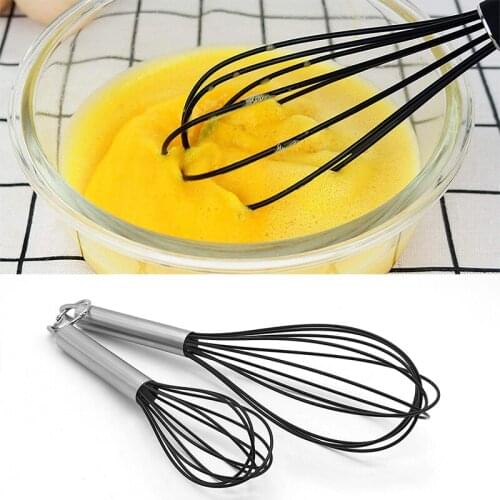 10/12 Inch Catering Quality Hand Whisk Stainless Steel Kitchen Balloon Egg Milk Beater Stainless Steel Manual Eggbeater