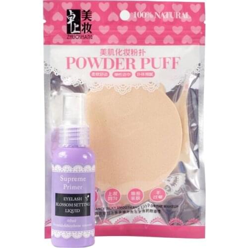 60ml Eyelash Blossom Setting Liquid Primer Spray to Avoid Eyelash Flower Contraction with Sponge Grafting Eyelash Tool Set