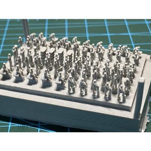 Military model accessory resin figures 1/350 ironclad Pre-dreadnought crews 100pcs