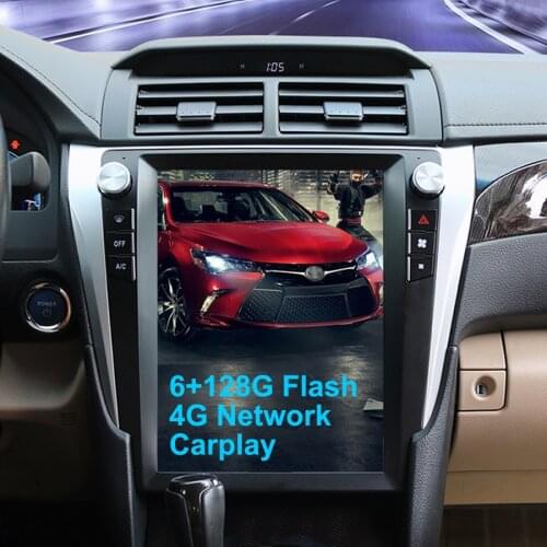 6gb Ram 128gb Rom 12.1" Tesla Screen Video Player Car Radio Multimedia For Toyota Camry 2015 2014 Android 10 GPS Autoradio 2Din