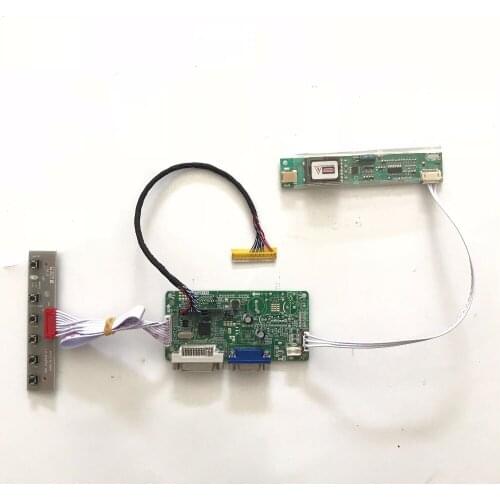 Free Shipping DVI VGA LVDS LCD Controller Board for LTN154X3-L03 LTN154X3 L01 1280x800 15.4 inch CCFL LVDS