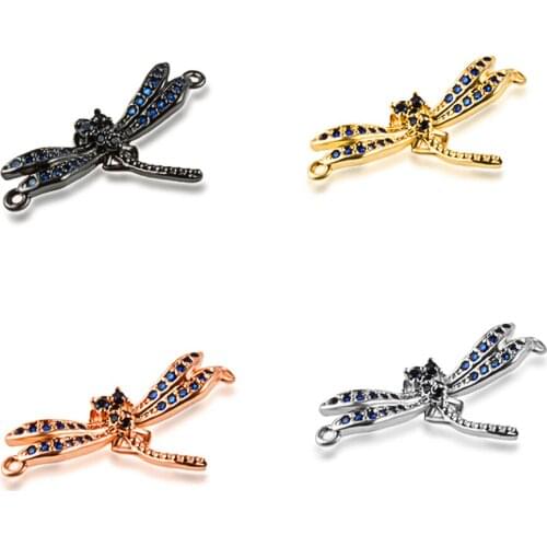 Diy Charm beads Copper Bottom Zircon Straight Pipe Jewelry Connector High-end Jewelry Special Accessories