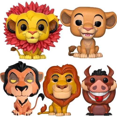 Lion Figure #302 #495 #497 #498 Animation Vinyl Cute Cartoons Action Figure Model Dolls Room Decoration Gifts Kids Children Toys