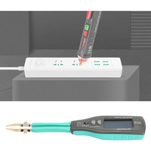 HP-4070C LCD Tweezers Smart SMD Capacitance Resistance Diode Zener Tester W7W2