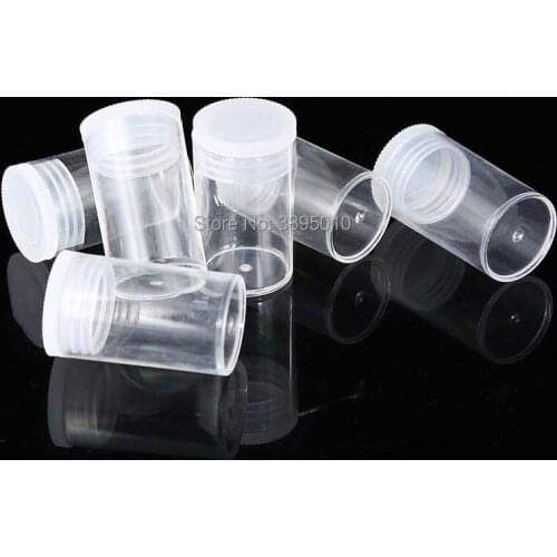Quality round Clear 500PCS/Lot Empty Plastic Jars Pots For Nail Art Glitter Make Up Cosmetic Bottle F801