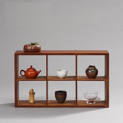 Brand New Bamboo Teaware shelf teapot shelf wood Tea Rack Tea Trays Tea Saucer Chinese teacup collection Crafts display tray