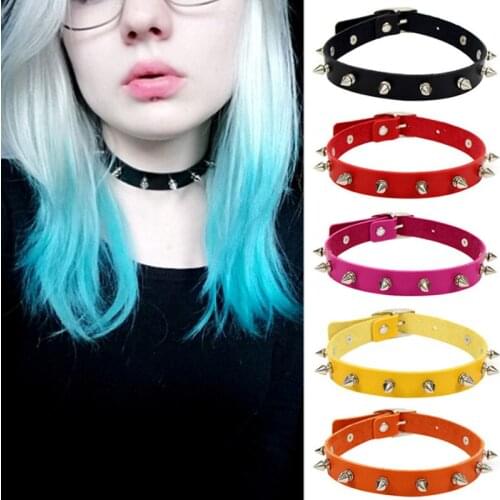Egirl leather Chokers for Women Sexy girl Night Club Collar Choker punk style statement necklace female Party Jewelry Girl Gifts