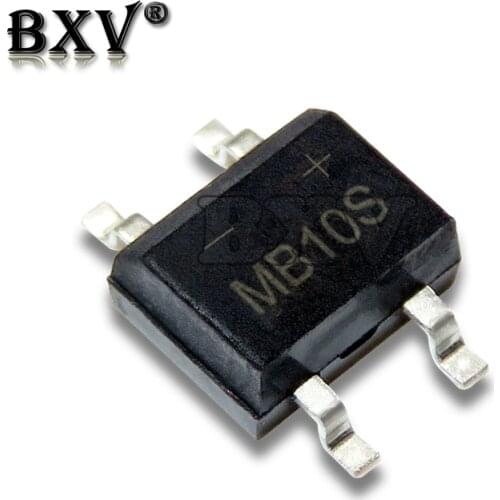 50piece/lot) MB6S MB10S MB6F MB10F SOP-4 Bridge Rectifier