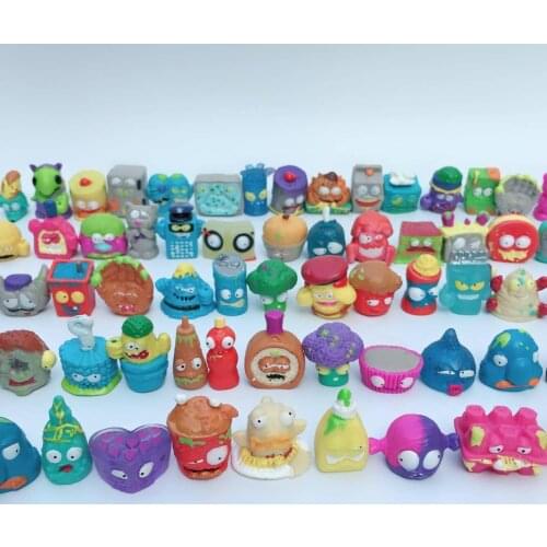 Cartoon 25/50/100Pcs Garbage bug Minifigure Doll Toys Cute Monster Animals stikeez Action Figure Toys Muti Style Random Send