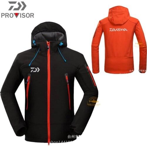 2020 New DAIWA Jackets Winter Mens Fishing Waterproof and Warm Clothing Outdoor Mountaineering Windproof and Fleece Jacket