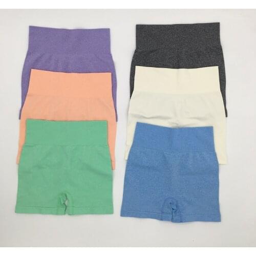 New style High waist seamless leggings gym shorts fitness yoga short scrunch sports yoga shorts blue short pants