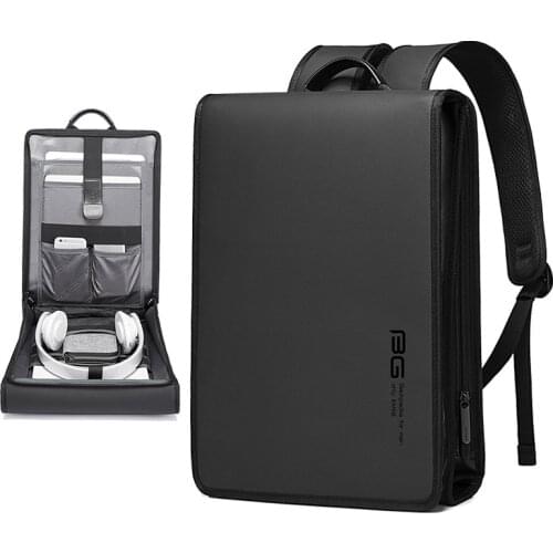 New backpack mens shoulder bag plastic hard shell computer bag mens business waterproof usb ultra-thin anti-theft backpack